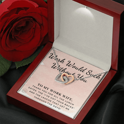 Work Wife Gift | Best Friend at the Office, Christmas, Favorite Co-Worker, Work, Job Anniversary, Employee, Boss, Small Business, Thank You, Bestie Funny 1029wdHA