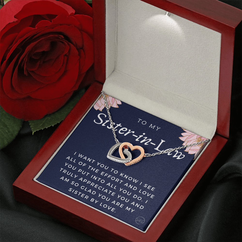 Sister-in-Law Gifts | Husband's Sister, Wife's Sister, Christmas Gift for Sister in Law, Birthday, Wedding, Future Sister Necklace 1103gHA