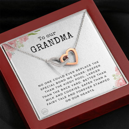 0928a Our Grandma Hearts Necklace