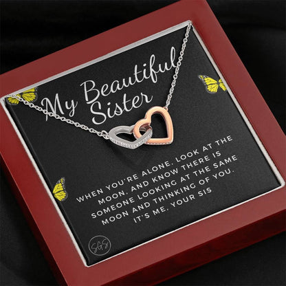 Beautiful Sister 0705C Hearts Necklace