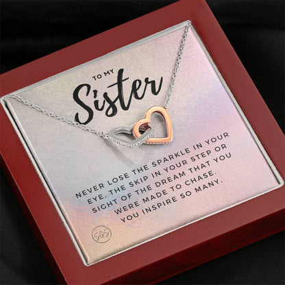 sister sparkle 0707l Hearts Necklace