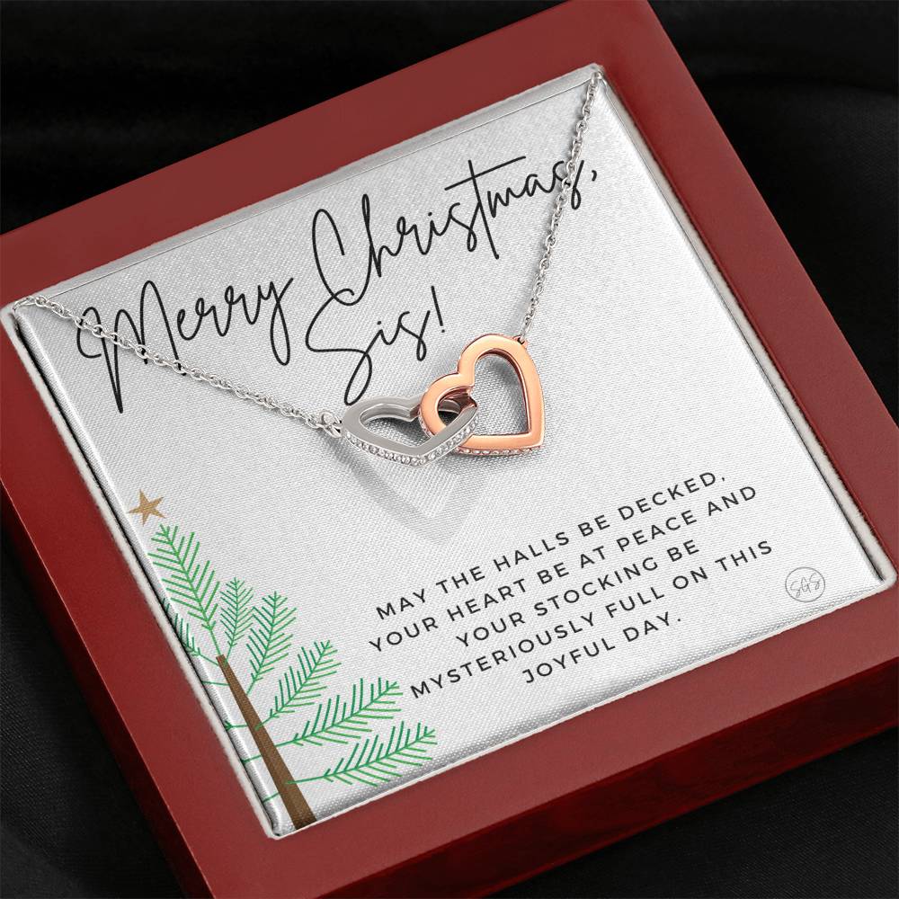 Xmas Sis 0712n Hearts Necklace