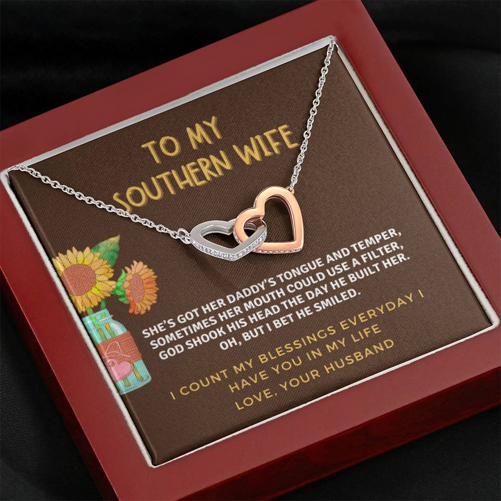 Interlocking Hearts - Southern Wife - Sunflower Jar