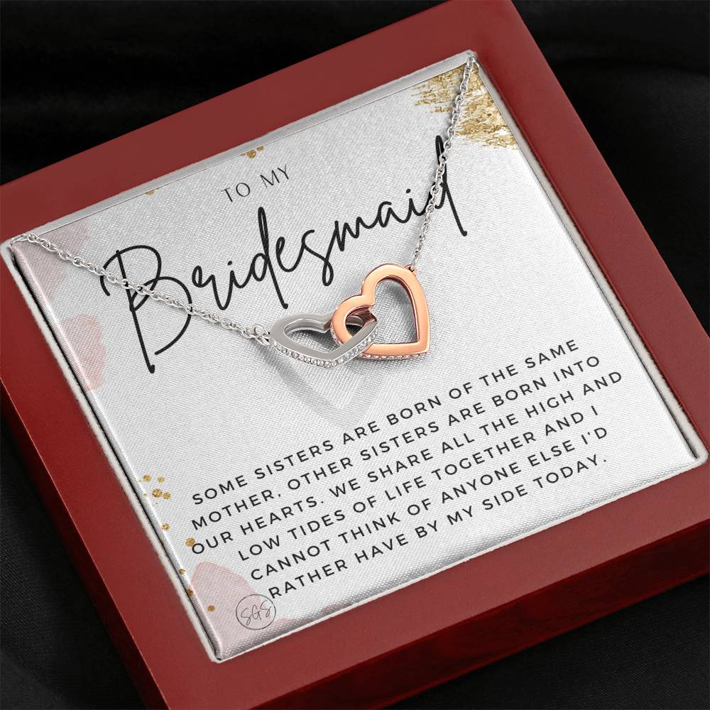 Bridesmaid 0712b Hearts Necklace