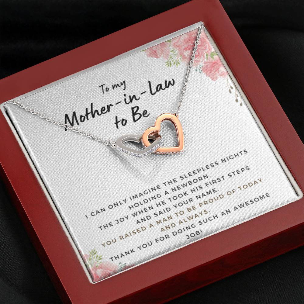 MotherInLawSleepless2 Hearts Necklace