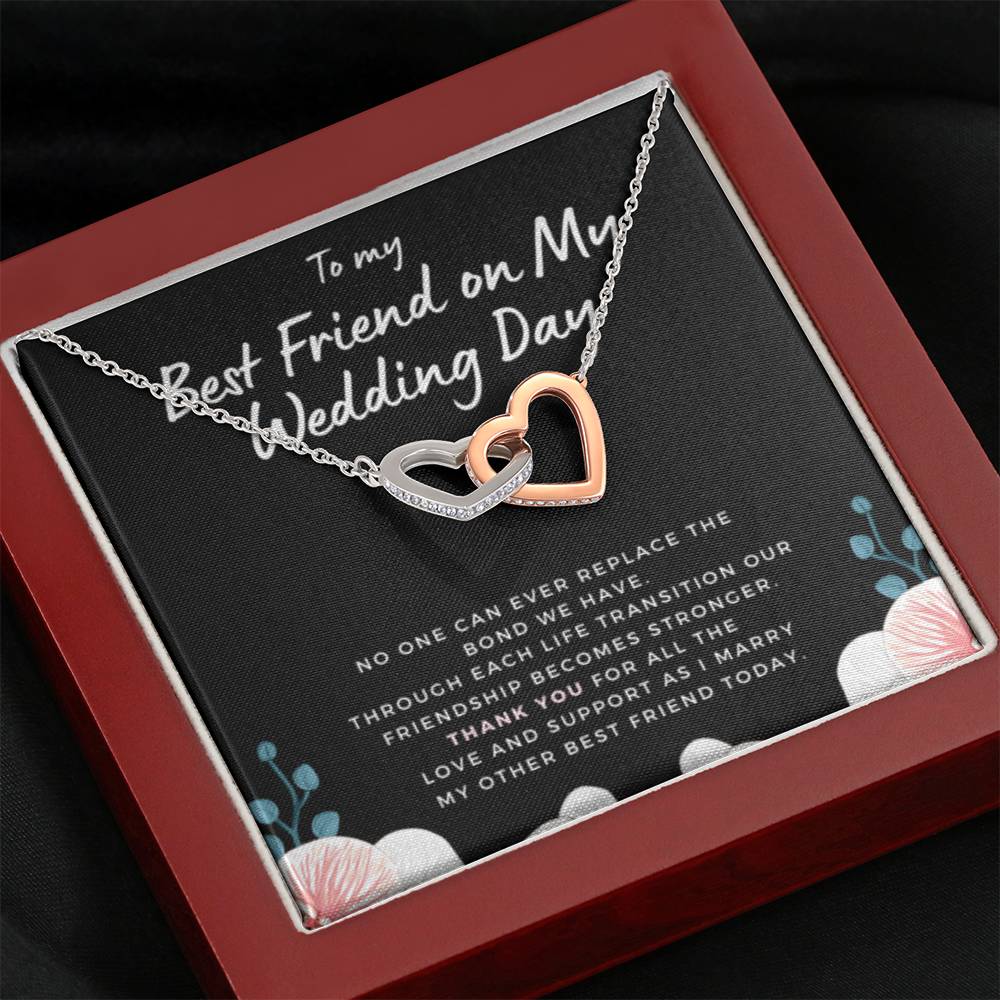 BestFriendonMyWeddingDay3 Hearts Necklace