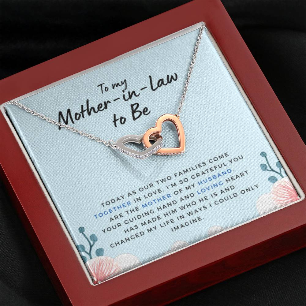 MotherinlawtoBeGuidingHand Hearts Necklace