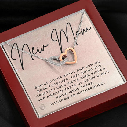new mom 0709m Hearts Necklace