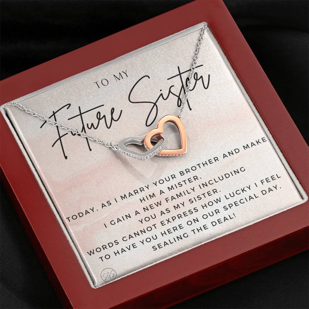 Future Sister 0728a Hearts Necklace