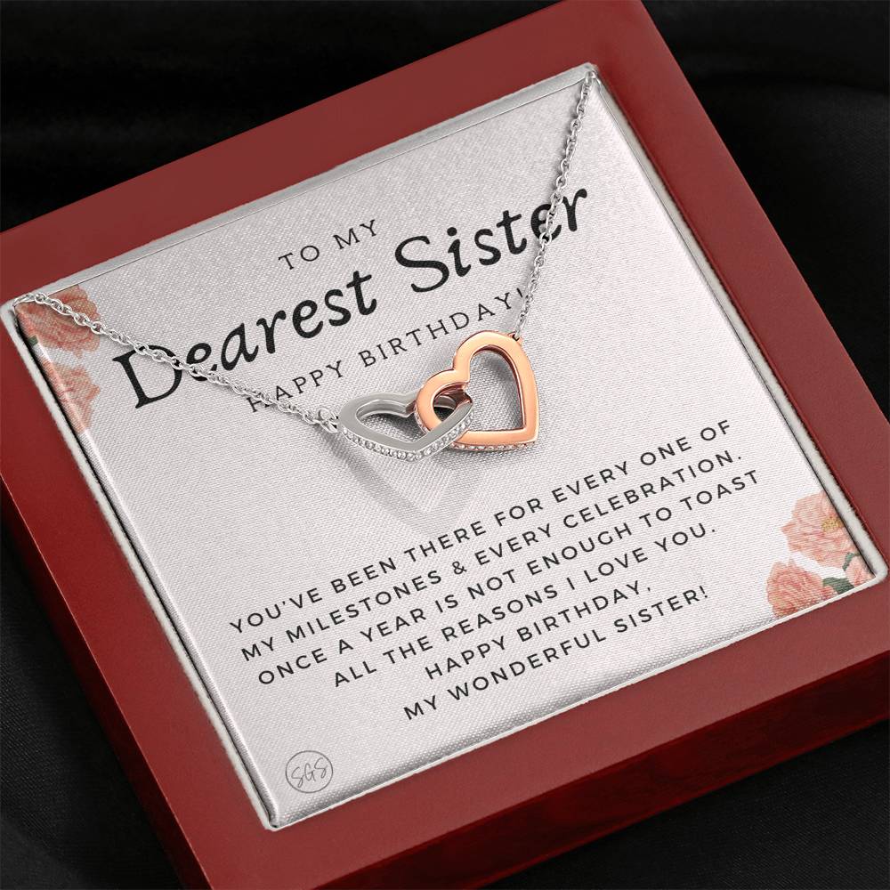 Birthday Sister 0705i Hearts Necklace