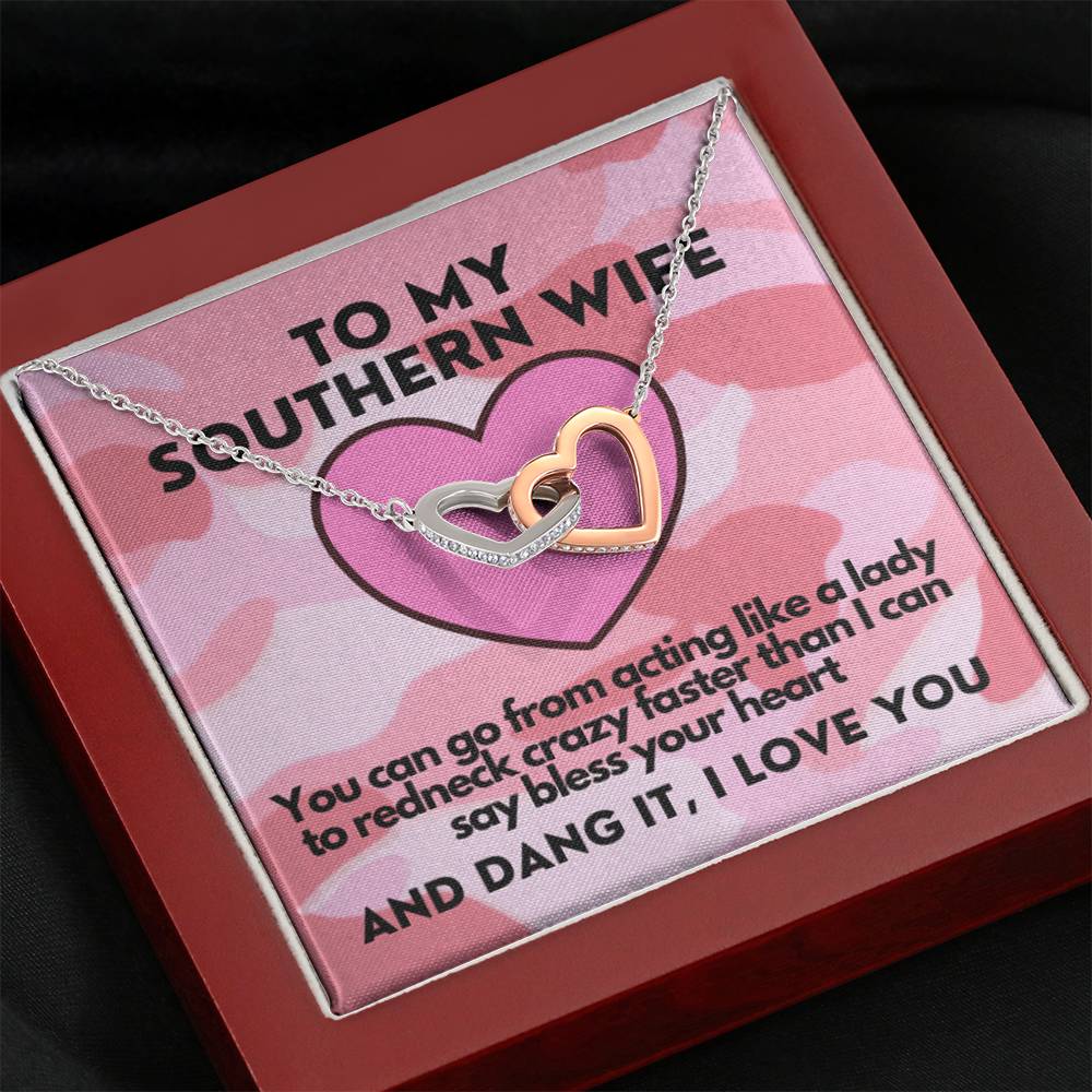 Interlocking Hearts - Southern Wife - Pink Camo