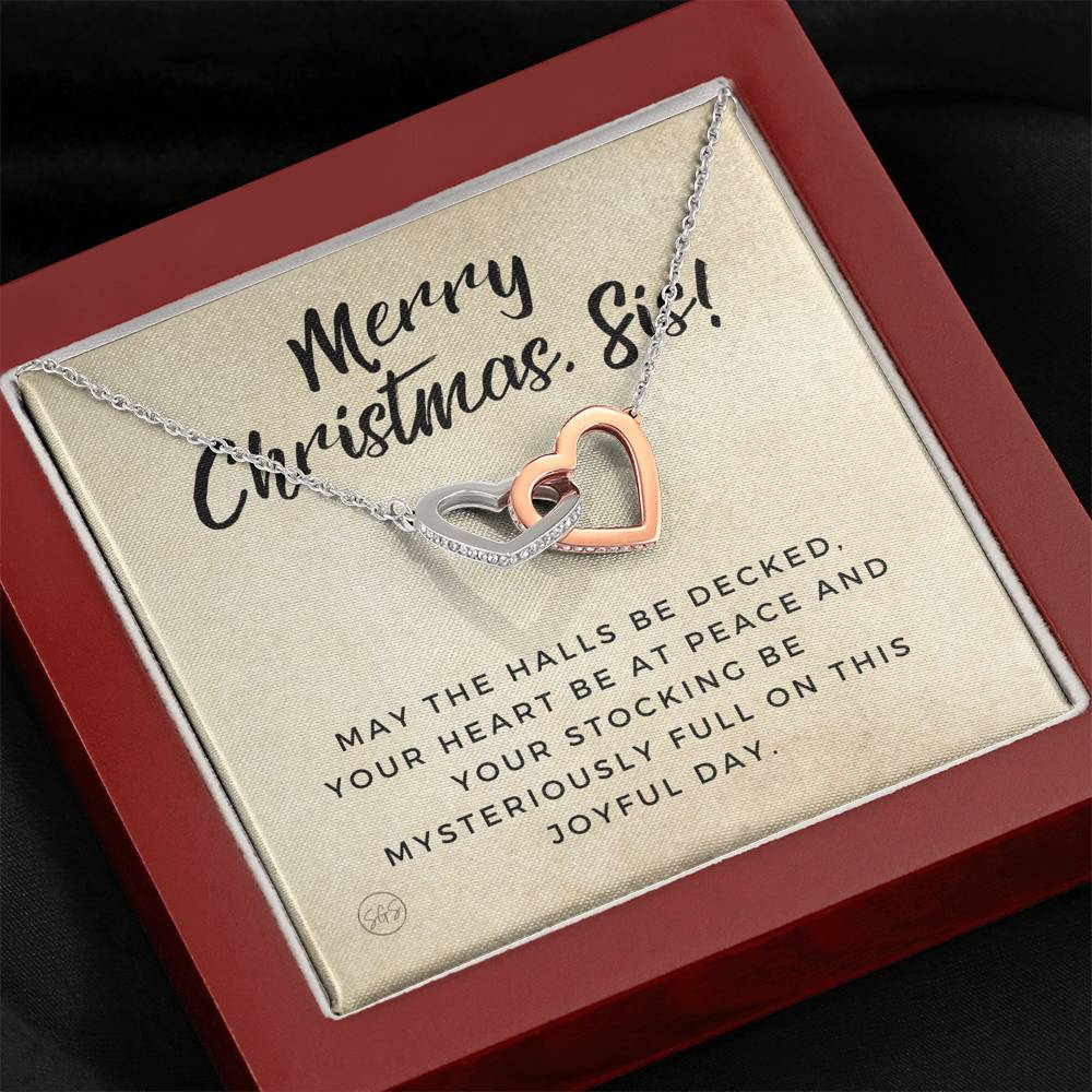 Xmas Sis 0712l Hearts Necklace