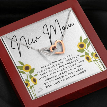 new mom 0709l Hearts Necklace