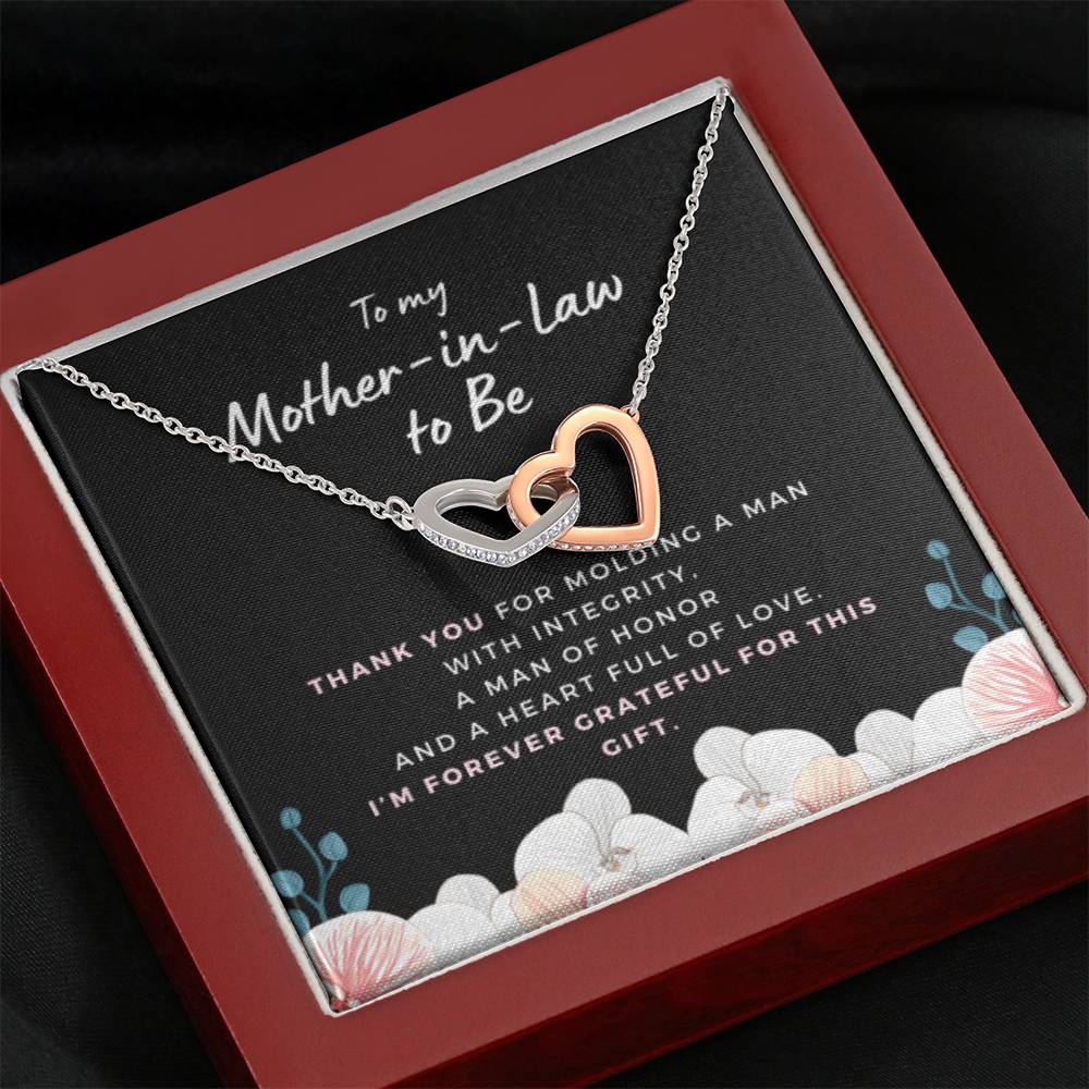 MotherInLawMoldingaMan2 Hearts Necklace