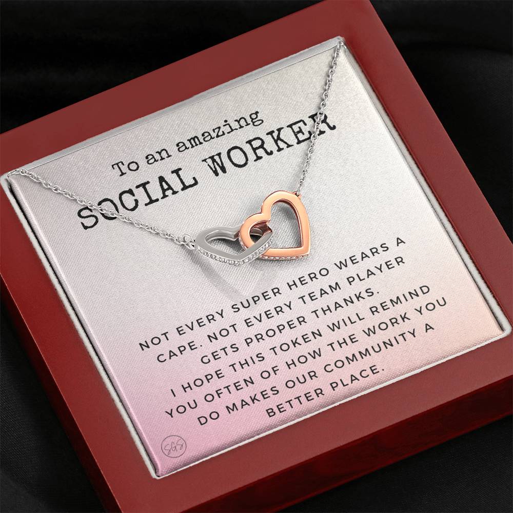 0922g social worker.png Hearts Necklace