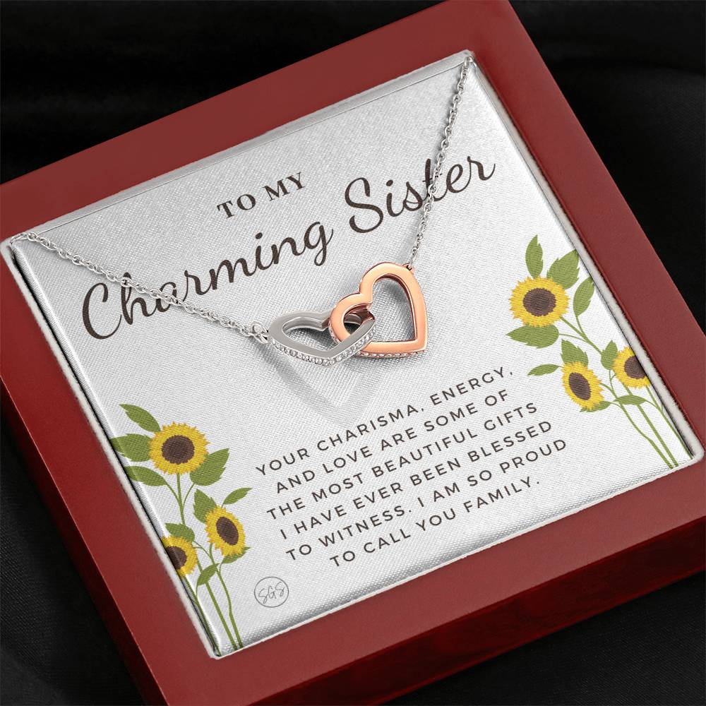 Charming Sister 0706D Hearts Necklace