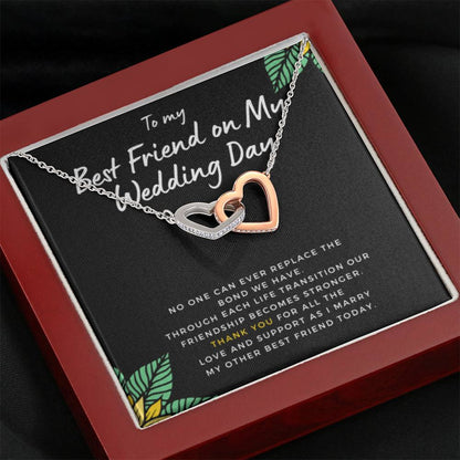 BestFriendonMyWeddingDay Hearts Necklace