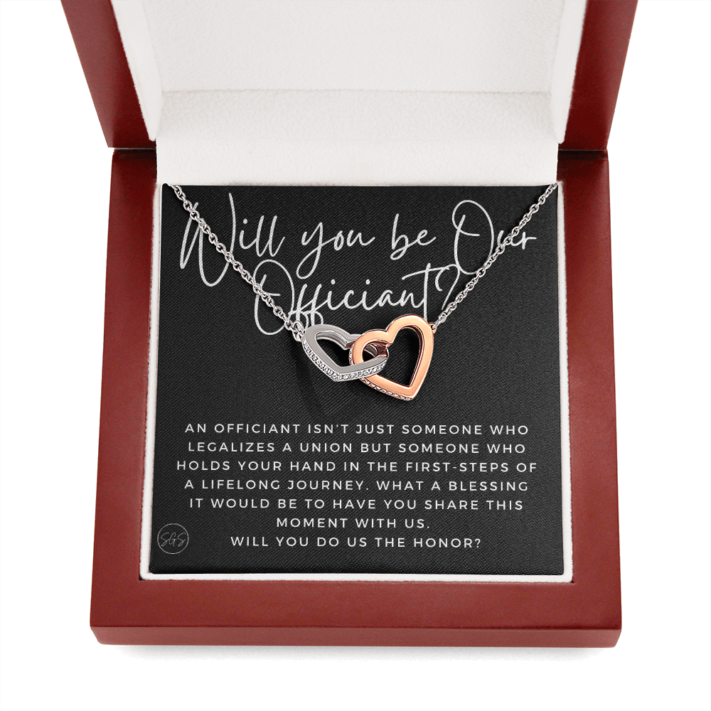 Will You Be Our Wedding Officiant? Officiant Proposal Gift, Wedding Planning, From the Bride & Groom 0817cH