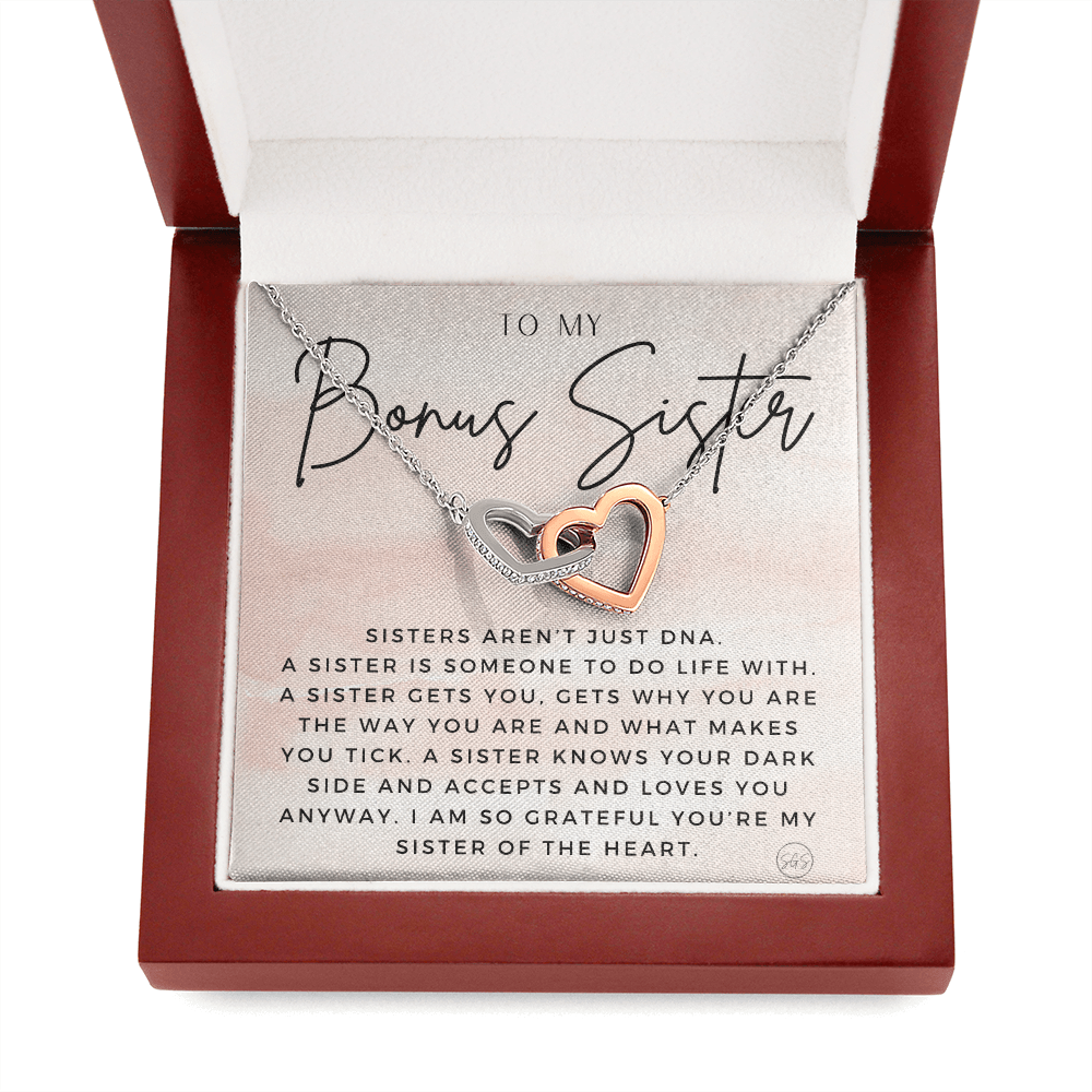 Bonus Sister Gift | Sister in Law Gift, Best Friend Necklace, Roommate, Step Sister, Christian, Birthday 25th, 16th, 30th, Christmas 1104cHA
