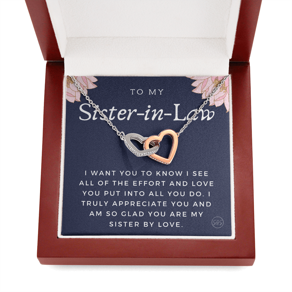 Sister-in-Law Gifts | Husband's Sister, Wife's Sister, Christmas Gift for Sister in Law, Birthday, Wedding, Future Sister Necklace 1103gHA