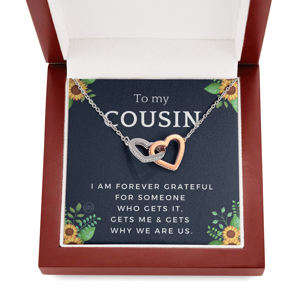 Gift for Cousin | Cousin Crew Necklace, Cousins and Best Friends, I Miss You Present, Gift for Birthday, Graduation, Thinking of You 2416H