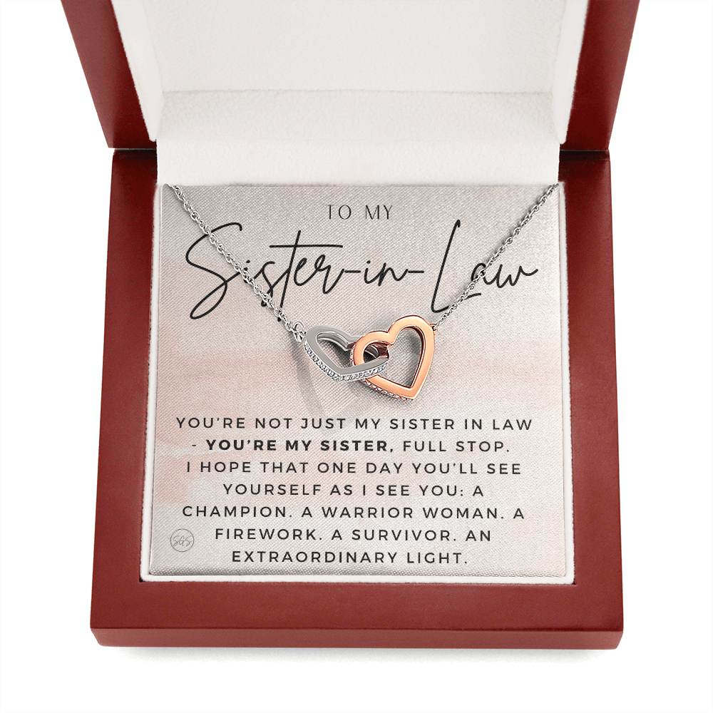 Sister-in-Law Gifts | Husband's Sister, Wife's Sister, Christmas Gift for Sister in Law, Birthday, Wedding, Future Sister Necklace 1103aHA