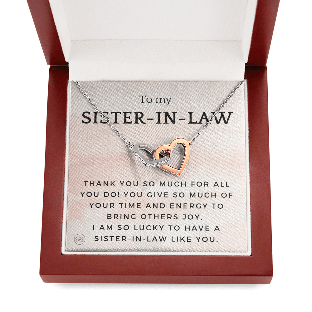 Sister-in-Law Gifts | Husband's Sister, Wife's Sister, Christmas Gift for Sister in Law, Birthday, Wedding, Future Sister Necklace 1103fHA