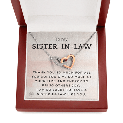 Sister-in-Law Gifts | Husband's Sister, Wife's Sister, Christmas Gift for Sister in Law, Birthday, Wedding, Future Sister Necklace 1103fHA