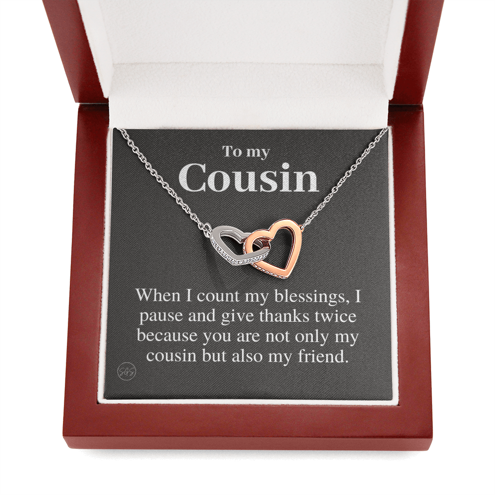 Gift for Cousin | Cousin Crew Necklace, Cousins and Best Friends, I Miss You Present, Gift for Birthday, Graduation, Thinking of You 2409H
