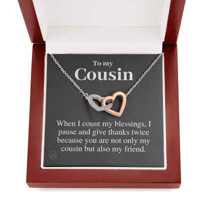 Gift for Cousin | Cousin Crew Necklace, Cousins and Best Friends, I Miss You Present, Gift for Birthday, Graduation, Thinking of You 2409H
