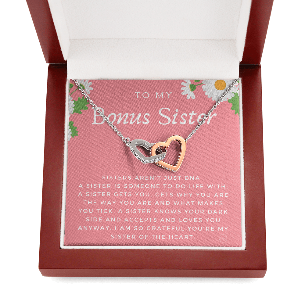 Bonus Sister Gift | Sister in Law Gift, Best Friend Necklace, Roommate, Step Sister, Christian, Birthday 25th, 16th, 30th, Christmas 1104bHA