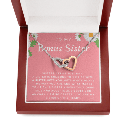 Bonus Sister Gift | Sister in Law Gift, Best Friend Necklace, Roommate, Step Sister, Christian, Birthday 25th, 16th, 30th, Christmas 1104bHA