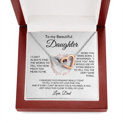 Gift for Daughter From Dad | My Beautiful Girl, Birthday Gift, Graduation, Christmas Present, Mother's Day, From Father, Gift for Teen Girl, Adult Daughter, Adult Baptism, Confirmation 1118-09H