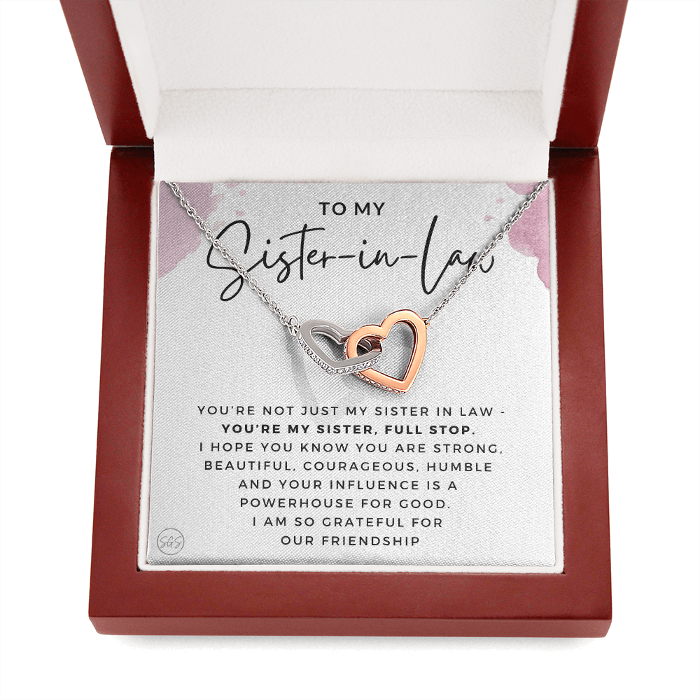 Sister-in-Law Gifts | Husband's Sister, Wife's Sister, Christmas Gift for Sister in Law, Birthday, Wedding, Future Sister Necklace 1103bHA