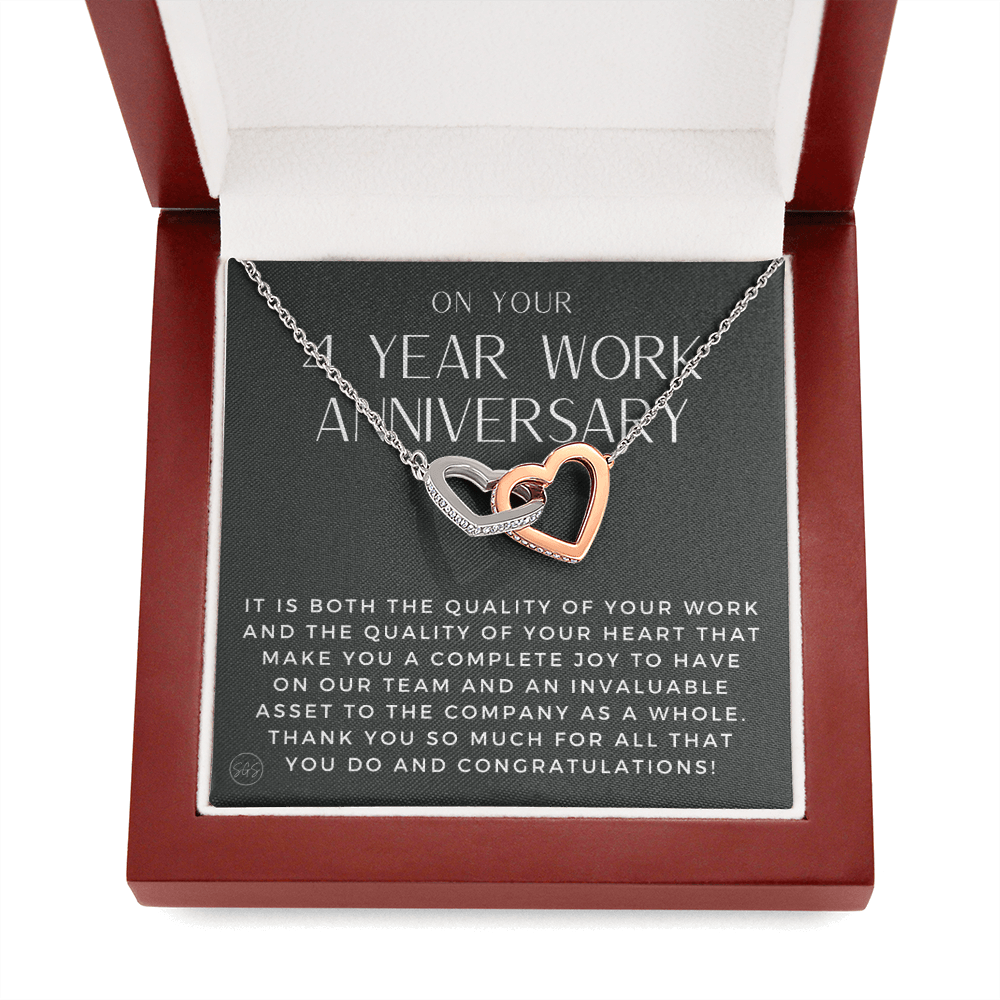 1215a4 Hearts Necklace