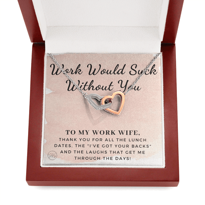 Work Wife Gift | Best Friend at the Office, Christmas, Favorite Co-Worker, Work, Job Anniversary, Employee, Boss, Small Business, Thank You, Bestie Funny 1029wdHA