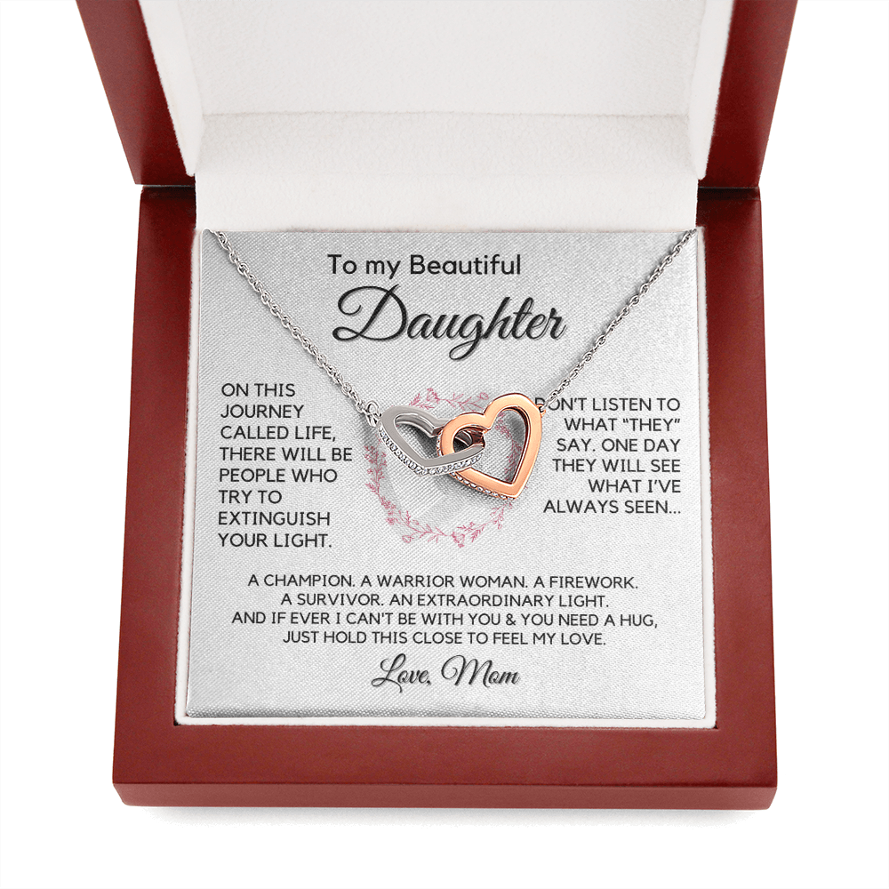 Gift for Daughter From Mom | My Beautiful Girl, Birthday, Graduation, Christmas Present, From Mother, Stepmom, Gift for Teen Girl, Adult Daughter, Adult Baptism, Confirmation, Mother's Day 1118-10H