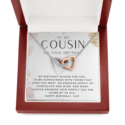 Gift for Cousin | Cousin Crew Necklace, Cousins and Best Friends, I Miss You Present, Gift for Birthday, Graduation, Thinking of You 2419H