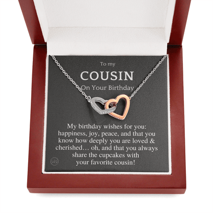 Gift for Cousin | Cousin Crew Necklace, Cousins and Best Friends, I Miss You Present, Gift for Birthday, Graduation, Thinking of You 2420H