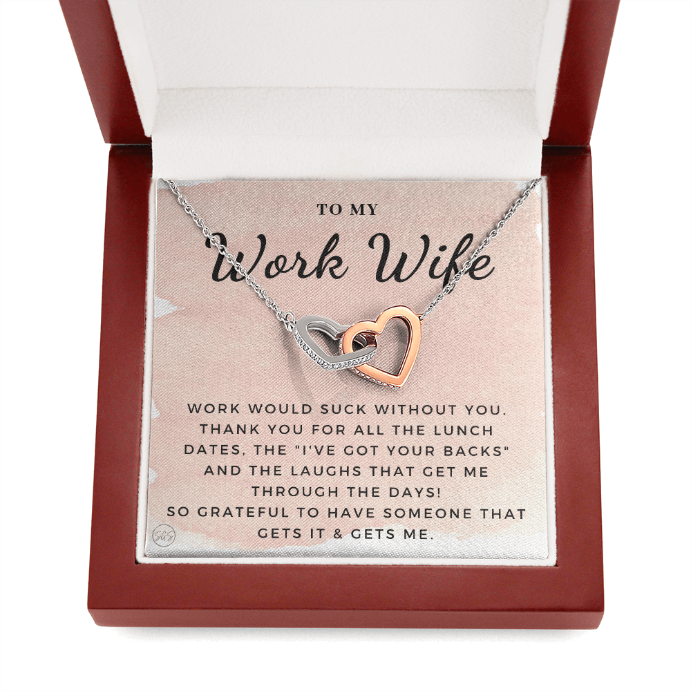 Work Wife Gift | Best Friend at the Office, Christmas, Favorite Co-Worker, Work, Job Anniversary, Employee, Boss, Small Business, Thank You, Bestie Funny 1029waHA