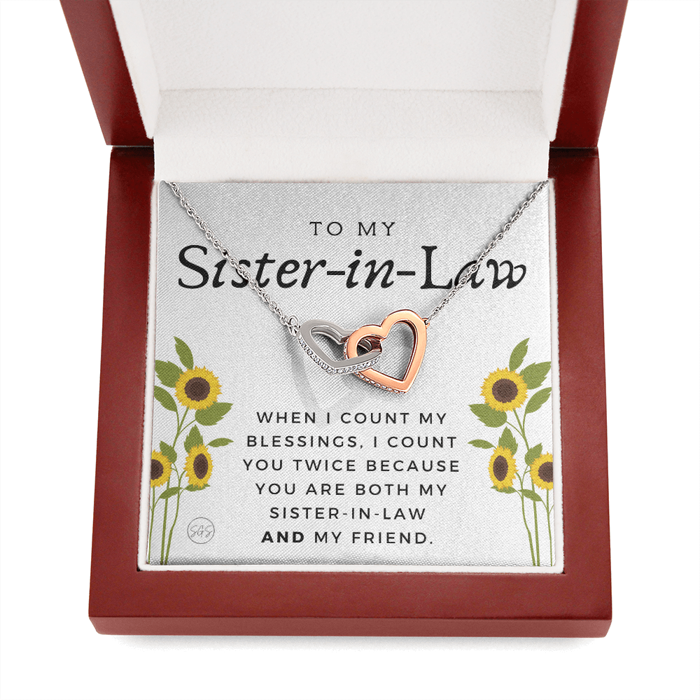 Sister-in-Law Gifts | Husband's Sister, Wife's Sister, Christmas Gift for Sister in Law, Birthday, Wedding, Future Sister Necklace 1103dHA