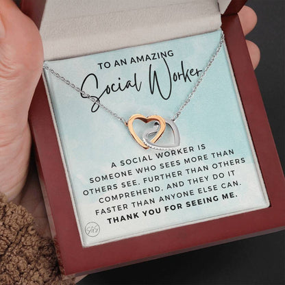 Social Worker Gift | Stuff Gina Says, Case Worker, Future Counselor, LCSW, Social Work, Adoption Family, Graduation, MSW Appreciation Retire 0922dH