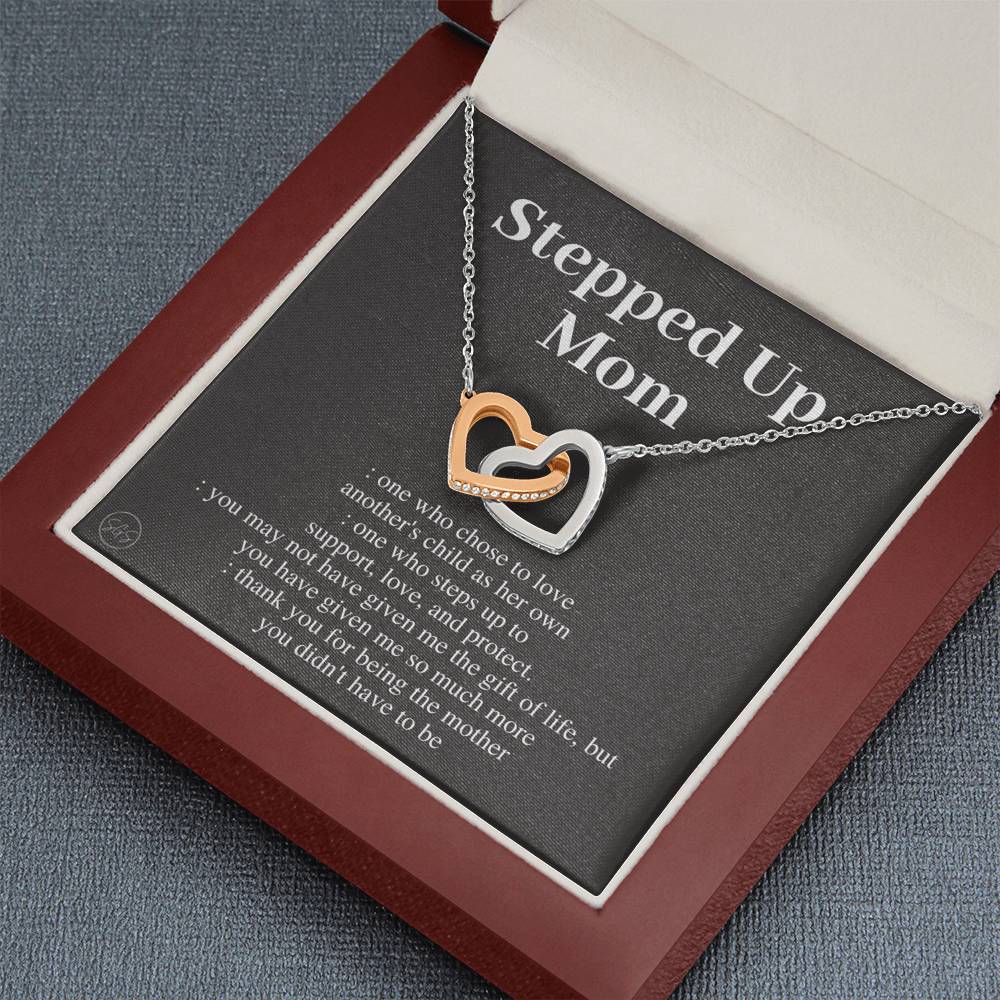 Stepped Up Mom | Stuff Gina Says, Gift for Stepmom, Bonus Mom, Stepmother, Grandma, Second Mama, From Step Daughter Son, Christmas, Birthday, Foster 1105aH