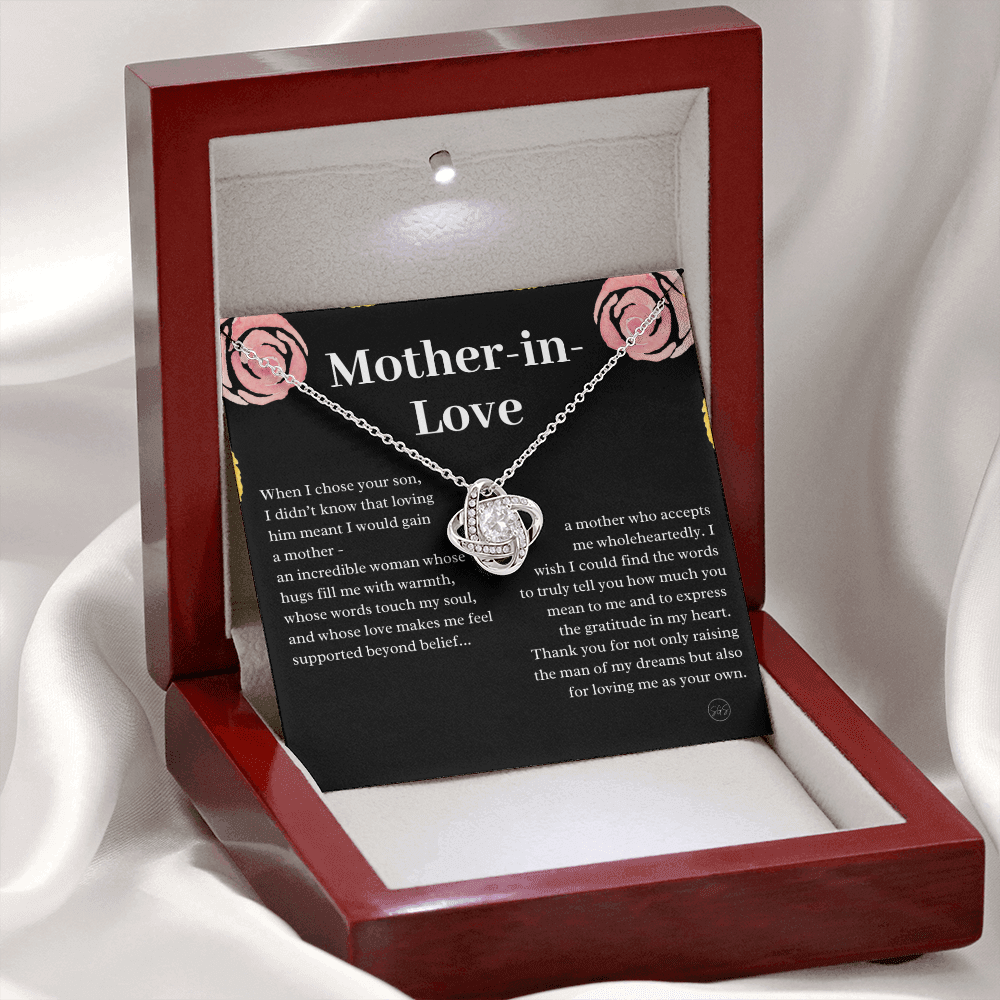 Personalized Knot Necklace for Your Mother-in-law | Mother's Day Gift, From Daughter-in-Law, Mother in Love MIL9k