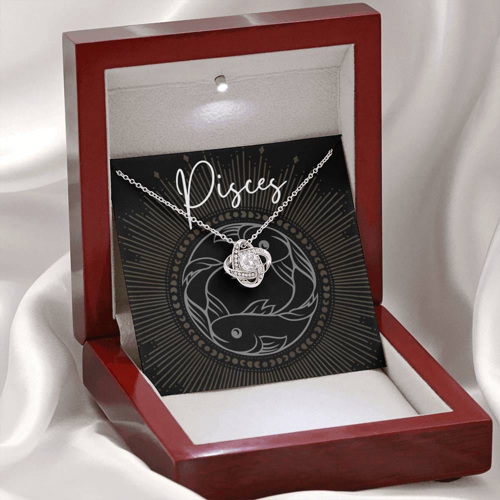 pisces Necklace Love Knot