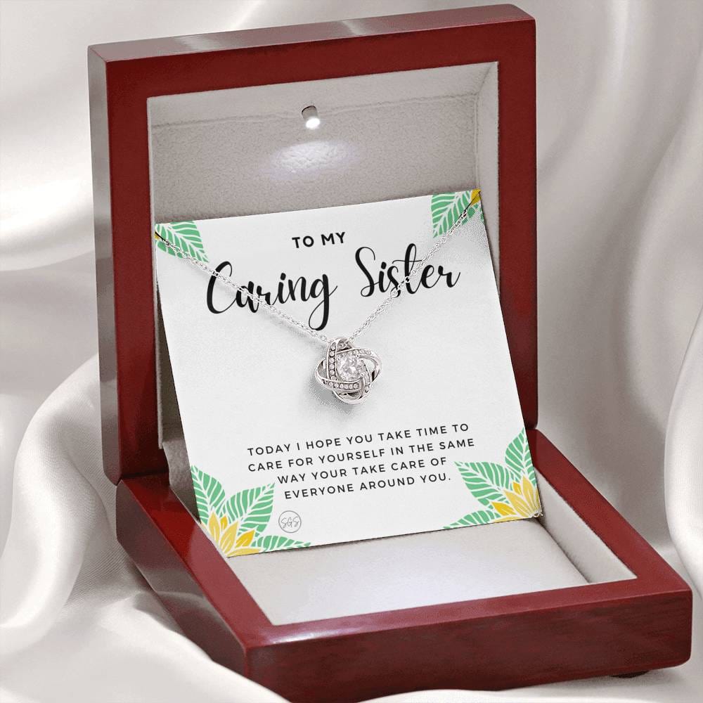 Caring Sister 0706L Necklace Love Knot