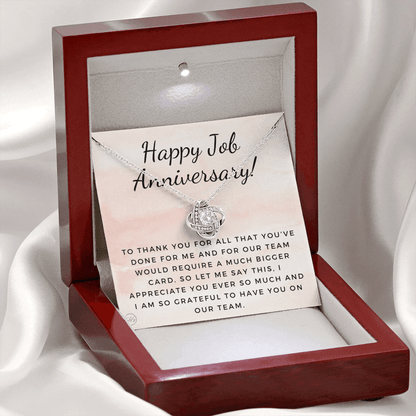 Happy Job Anniv. -  Gift from Boss, Hustle, Congrats, Thank You Gift, Employee Appreciation, Work Anniversary, Small Business Gifts, Years of Service Pink B