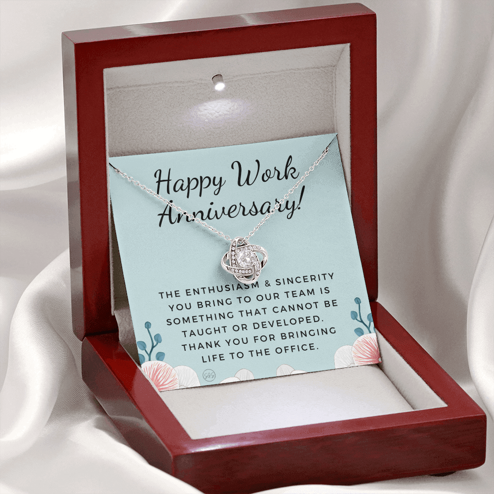 Happy Work Anniv. - Gift from Boss, Hustle, Congrats, Thank You Gift, Employee Appreciation, Job Anniversary, Small Business Gifts, Years of Service, Blue