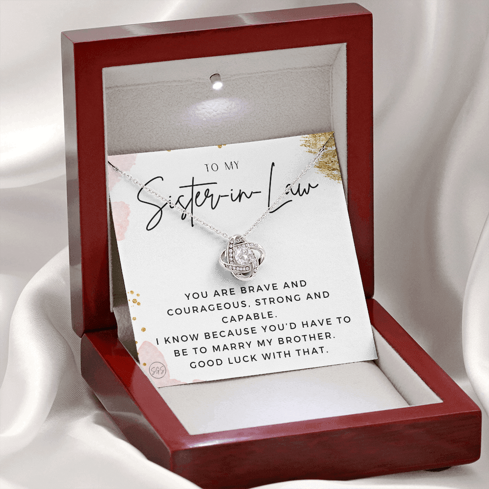 Sister-in-Law Gifts | Husband's Sister, Wife's Sister, Christmas Gift for Sister in Law, Birthday, Wedding, Future Sister Necklace 1103eKA