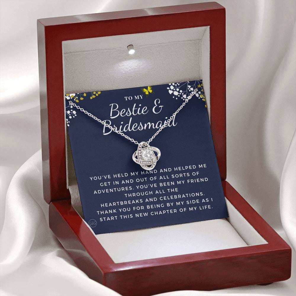 Bestie Bridesmaid 0712c Necklace Love Knot
